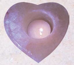 portalumino di sale cuore