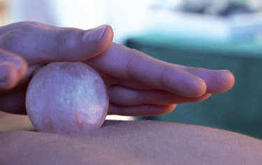 sfera di sale per massaggio